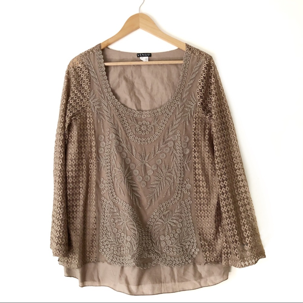 Venus Layered Lace long sleeve Top